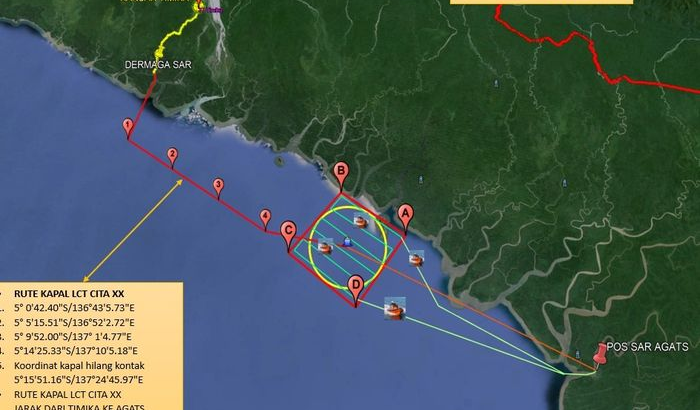 Kapal LCT Cita XX Menghilang: Operasi BAKTI dan Tim SAR Beraksi